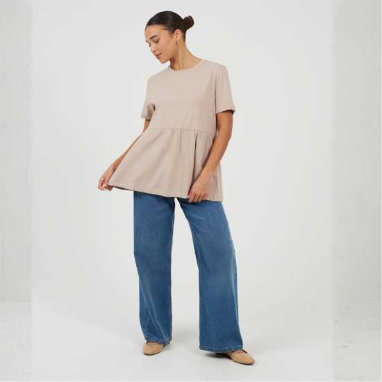 Brave Soul Smock Top Ld99 Mushroom Brave Soul Smock Top Ld99 Mushroom