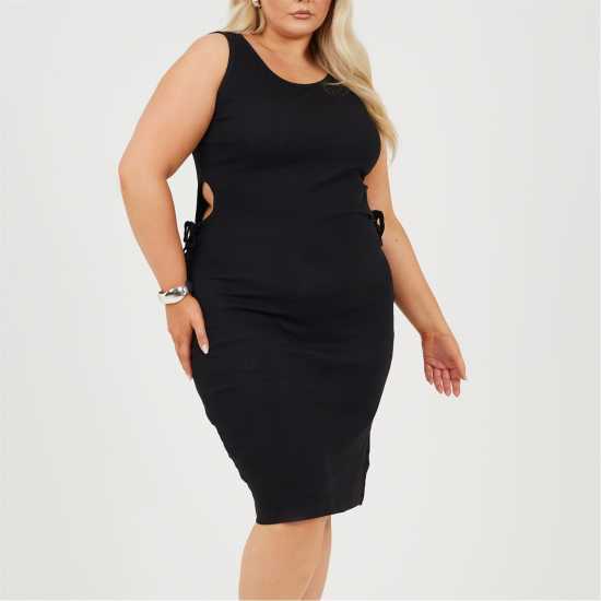 Brave Soul Women's Midi Wrap Dress Черно Brave Soul Women's Midi Wrap Dress Черно