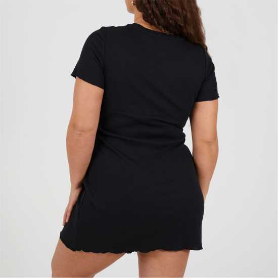 Brave Soul Pl Tee Dress Ld99 Black Brave Soul Pl Tee Dress Ld99 Black