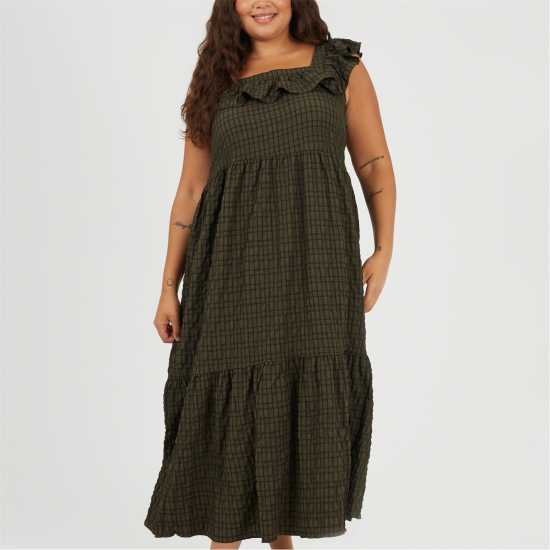 Brave Soul Crv Maxi Drs Ld99 Khaki/Black Brave Soul Crv Maxi Drs Ld99 Khaki/Black