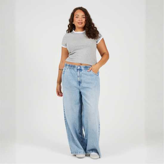 Brave Soul Ps Ss Tee Ld99 Grey/White Brave Soul Ps Ss Tee Ld99 Grey/White