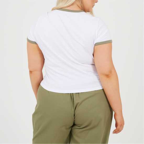 Brave Soul Ps Ss Tee Ld99 White/Khaki Brave Soul Ps Ss Tee Ld99 White/Khaki