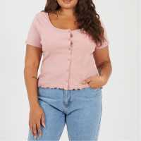 Brave Soul Ps Ssbtn Tee Ld99 Dusty Rose Brave Soul Ps Ssbtn Tee Ld99 Dusty Rose