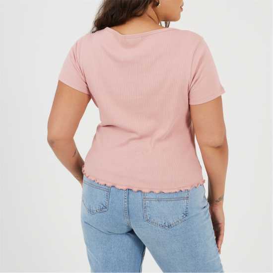 Brave Soul Ps Ssbtn Tee Ld99 Dusty Rose Brave Soul Ps Ssbtn Tee Ld99 Dusty Rose