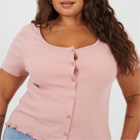 Brave Soul Ps Ssbtn Tee Ld99 Dusty Rose Brave Soul Ps Ssbtn Tee Ld99 Dusty Rose