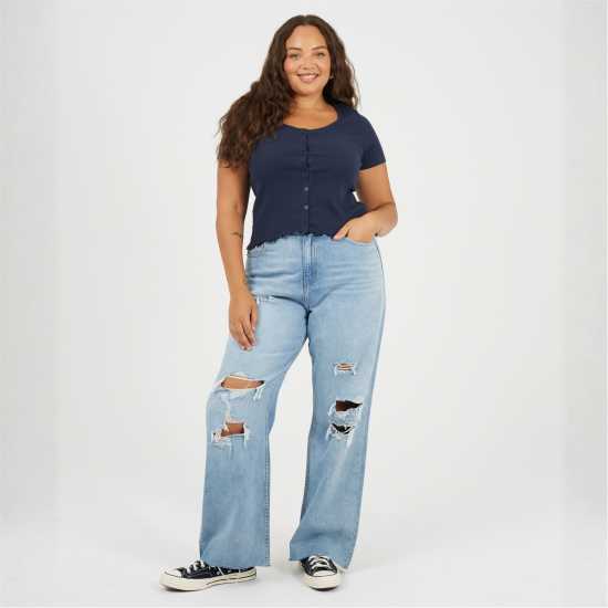 Brave Soul Ps Ssbtn Tee Ld99 Navy Brave Soul Ps Ssbtn Tee Ld99 Navy