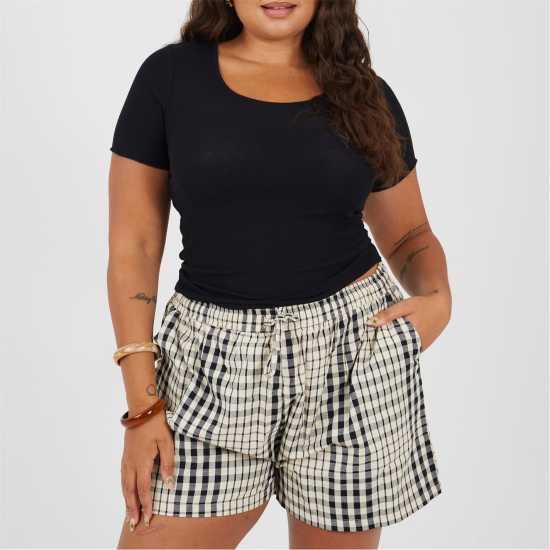 Brave Soul Ps 3/4Sl Tee Ld99 Black Brave Soul Ps 3/4Sl Tee Ld99 Black