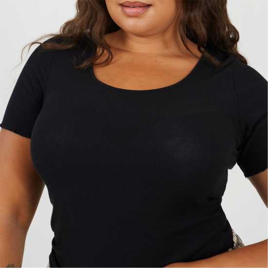 Brave Soul Ps 3/4Sl Tee Ld99 Black Brave Soul Ps 3/4Sl Tee Ld99 Black