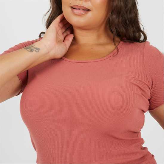 Brave Soul Ps 3/4Sl Tee Ld99 Clay Brave Soul Ps 3/4Sl Tee Ld99 Clay