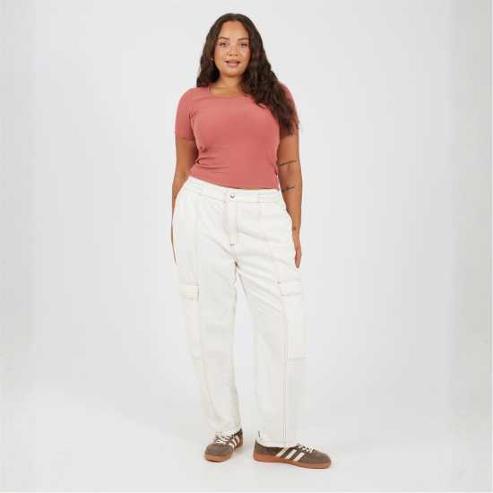 Brave Soul Ps 3/4Sl Tee Ld99 Clay Brave Soul Ps 3/4Sl Tee Ld99 Clay