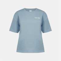 Usa Pro Women's Graphic Cotton Short Sleeve Oversized T-Shirt Brunera Blue Usa Pro Women's Graphic Cotton Short Sleeve Oversized T-Shirt Brunera Blue