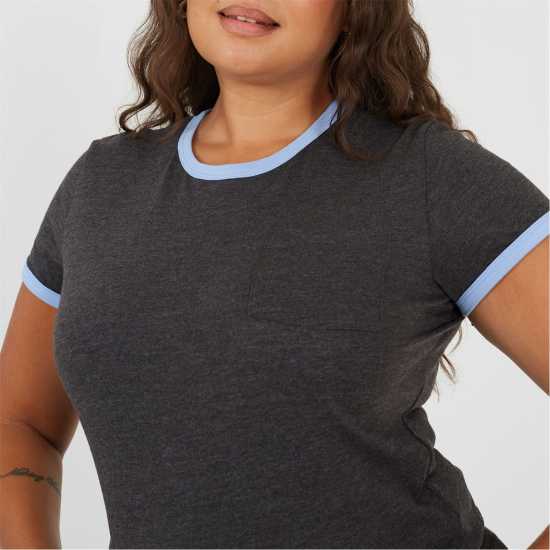 Brave Soul Ps Ss Tee Ld99 Charcoal/Crnflw Brave Soul Ps Ss Tee Ld99 Charcoal/Crnflw