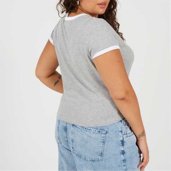 Brave Soul Ps Ss Tee Ld99 Grey/White Brave Soul Ps Ss Tee Ld99 Grey/White