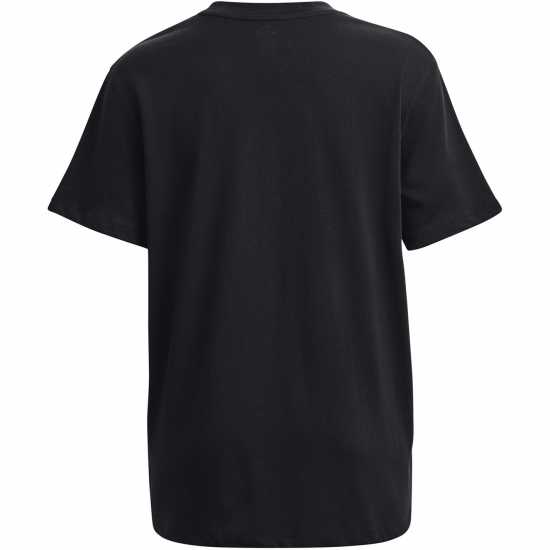 Under Armour Project Rock Heavyweight Campus T-Shirt Black/Ivory - Дамски тениски и фланелки