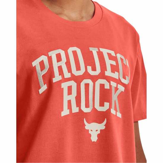 Дамски тениски и фланелки Under Armour Project Rock Heavyweight Campus T-Shirt Womens Orange Under Armour Project Rock Heavyweight Campus T-Shirt Womens Orange Дамски тениски и фланелки