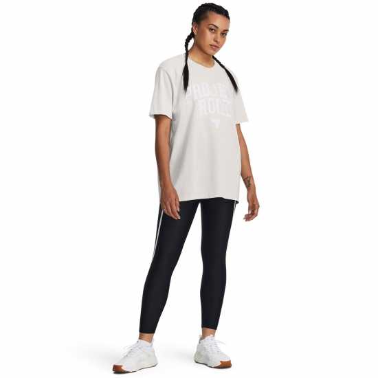 Under Armour Project Rock Heavyweight Campus T-Shirt Womens Зелено Дамски тениски и фланелки