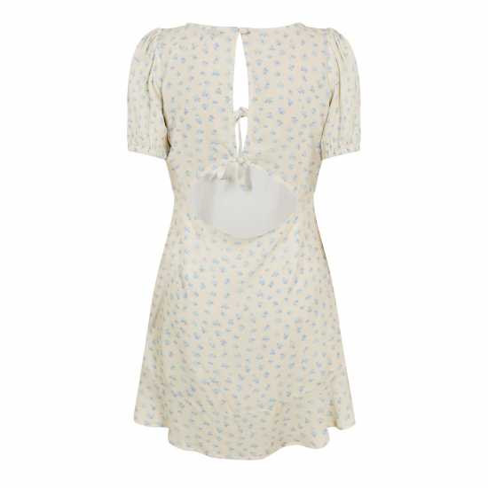 Jack Wills Women's Mini Dress White Ditsy 