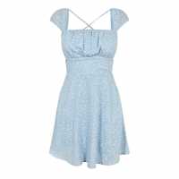 Jack Wills Women's Mini Dress Blue Disty 