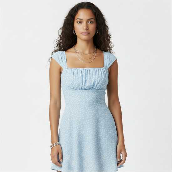 Jack Wills Women's Mini Dress Blue Disty 