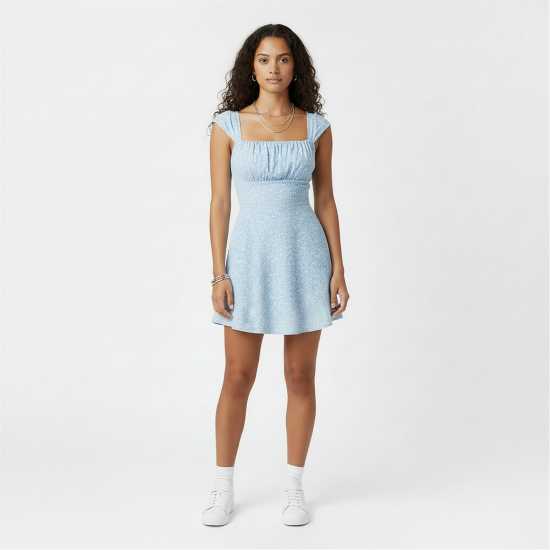 Jack Wills Women's Mini Dress Blue Disty 