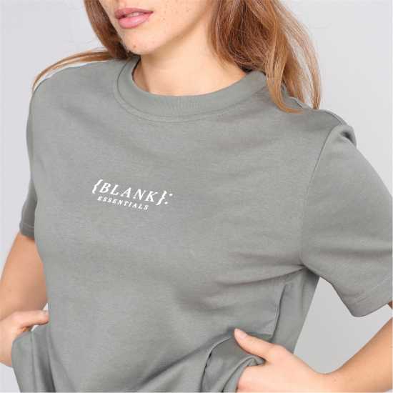 Blank Essentials Blank E Core Puff Print T-Shirt Ladies Sage Blank Essentials Blank E Core Puff Print T-Shirt Ladies Sage