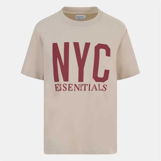 Blank Essentials E NYC Essentials T-Shirt Ladies Summer Sand 