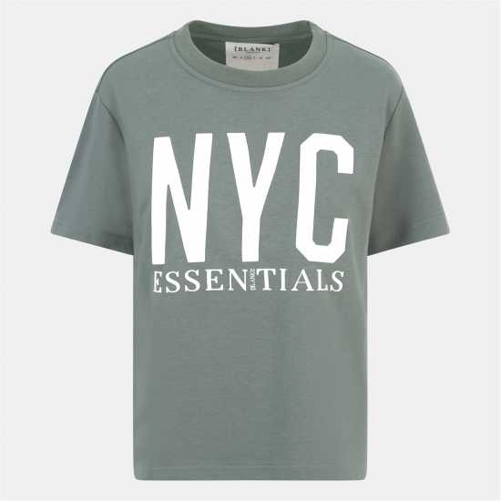 Blank Essentials E Nyc Essentials T-Shirt Ladies Sage 