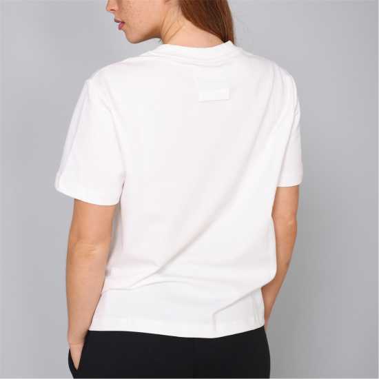 Blank Essentials Arched Print Puff T-Shirt Ladies Off White 
