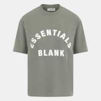 Blank Essentials Arched Print Puff T-Shirt Ladies Sage 