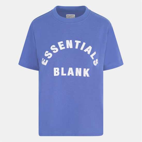 Blank Essentials Arched Print Puff T-Shirt Ladies Dusk Blank Essentials Arched Print Puff T-Shirt Ladies Dusk