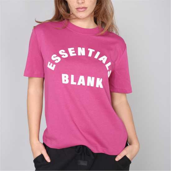 Blank Essentials Arched Print Puff T-Shirt Ladies Jupiter 