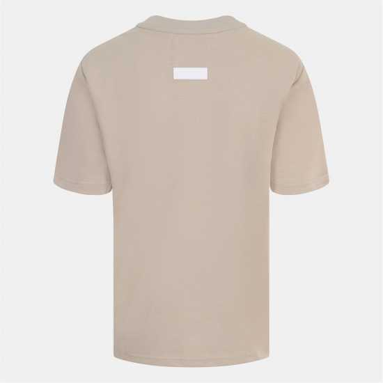 Blank Essentials Arched Print Puff T-Shirt Ladies Summer Sand 