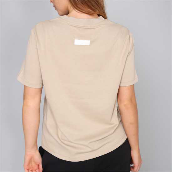 Blank Essentials Arched Print Puff T-Shirt Ladies Summer Sand 
