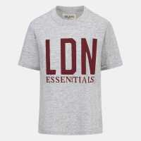 Blank Essentials E Ldn Ess T Ld99 Grey Marl 