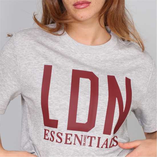 Blank Essentials E Ldn Ess T Ld99 Grey Marl Blank Essentials E Ldn Ess T Ld99 Grey Marl