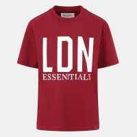 Blank Essentials E Ldn Ess T Ld99 Burgundy 