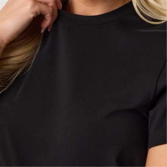 Gym King Gym King Victory Jersey Cap Sleeve Tee - Black Black Gym King Gym King Victory Jersey Cap Sleeve Tee - Black Black