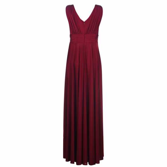 Дамски поли и рокли Biba Bridesmaid Deep V Maxi Dress Ягода Biba Bridesmaid Deep V Maxi Dress Ягода Дамски поли и рокли