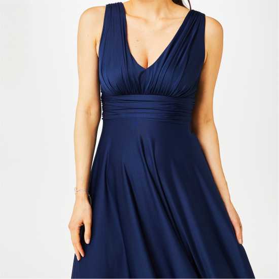 Дамски поли и рокли Biba Bridesmaid Deep V Maxi Dress Морска синьо Biba Bridesmaid Deep V Maxi Dress Морска синьо Дамски поли и рокли