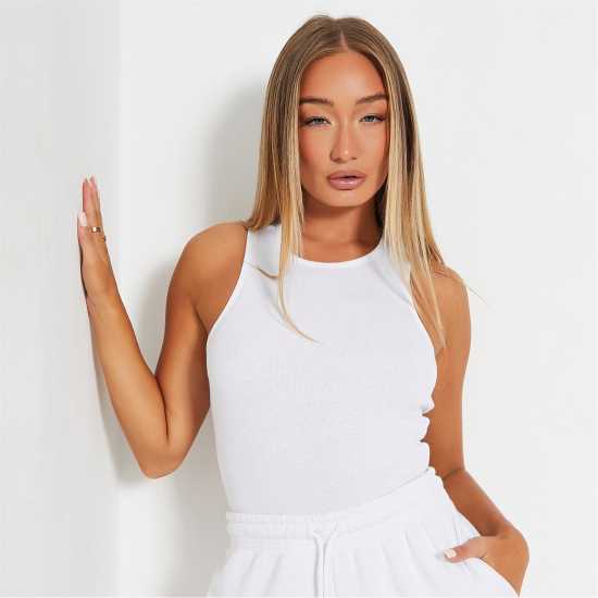 Isawitfirst Cotton Rib Racer Bodysuit  