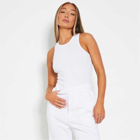 Isawitfirst Cotton Rib Racer Bodysuit  