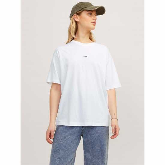 Jjxx Loose Logo T-Shirt Ladies Bright White 