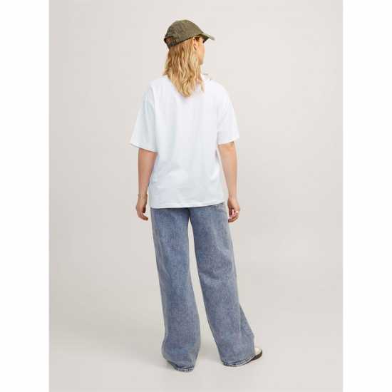 Jjxx Loose Logo T-Shirt Ladies Bright White 