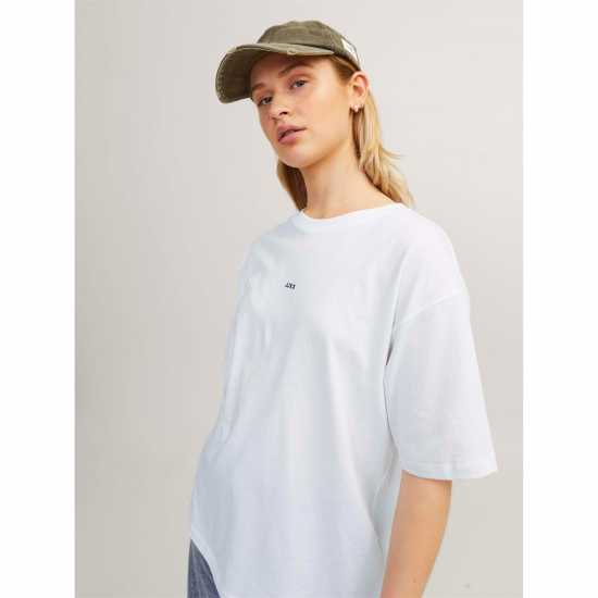 Jjxx Loose Logo T-Shirt Ladies Bright White 