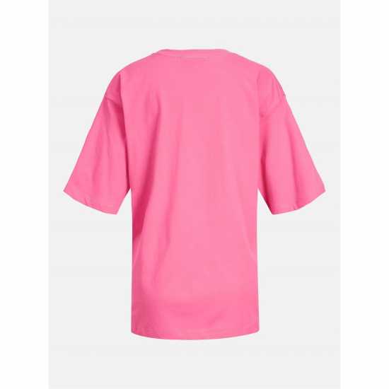 Jjxx Loose Logo T-Shirt Ladies Carmine Rose 