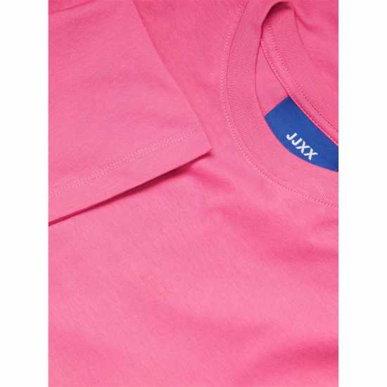 Jjxx Loose Logo T-Shirt Ladies Carmine Rose 