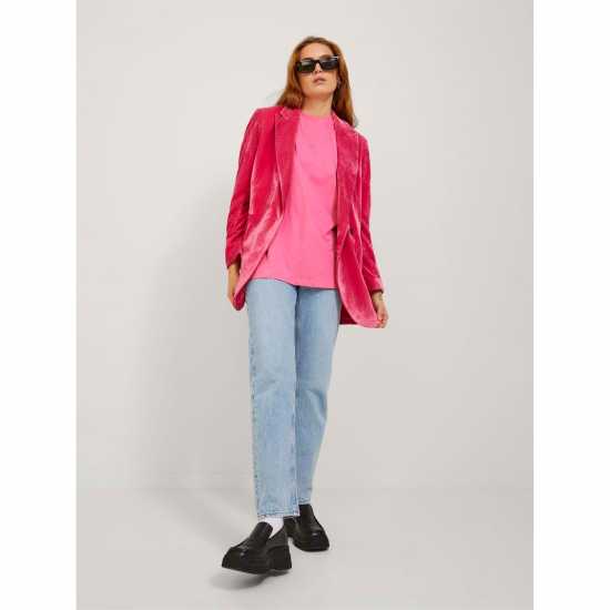 Jjxx Loose Logo T-Shirt Ladies Carmine Rose 