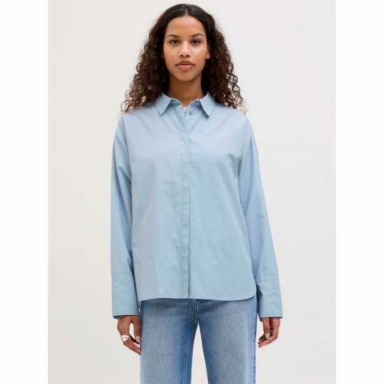 Jjxx Jack Caro Poplin Relaxed Shirt Ladies Skyway 