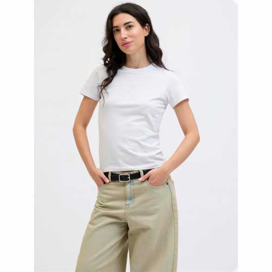 Jjxx Crew T-Shirt Ladies Bright White Jjxx Crew T-Shirt Ladies Bright White