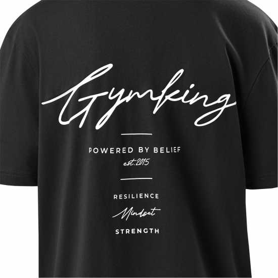 Gym King Gym King Reset Boyfriend Tee Black Gym King Gym King Reset Boyfriend Tee Black
